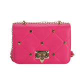 Rivet Shoulder Bags Small Flap Phone Purse PU Leather Crossbody Handba