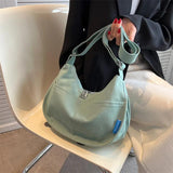 Canvas Shoulder Handbag Student Books Daily Shopper Messenger Bags