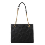 Women's Shoulder Bag with Chain Strap and Underarm Design