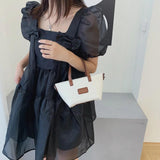 Women's Small Tote Bag Shoulder Bag Leather Crossbody Vintage Purse