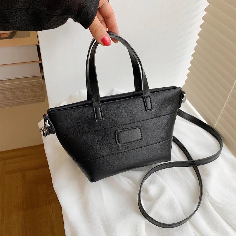 Women's Small Tote Bag Shoulder Bag Leather Crossbody Vintage Purse