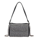 Rhinestone PU Leather Shoulder Bag for Women