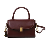 Vintage PU Leather Shoulder Bag Women Crossbody Handbag Clutch