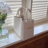 Women's Crossbody Bucket Shape Bag PU Leather Solid Messenger Handbag