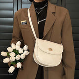 Women's Leather Crossbody Bag Solid Handbag
