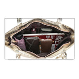 Hot Women Shoulder Bag Crocodile Texture Large Tote Bag