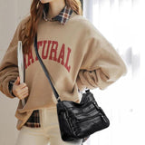 Women's Pleather Crossbody Shoulder Bag
