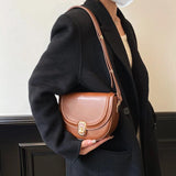 Vintage Wine Red Leather Crossbody Bag for Women