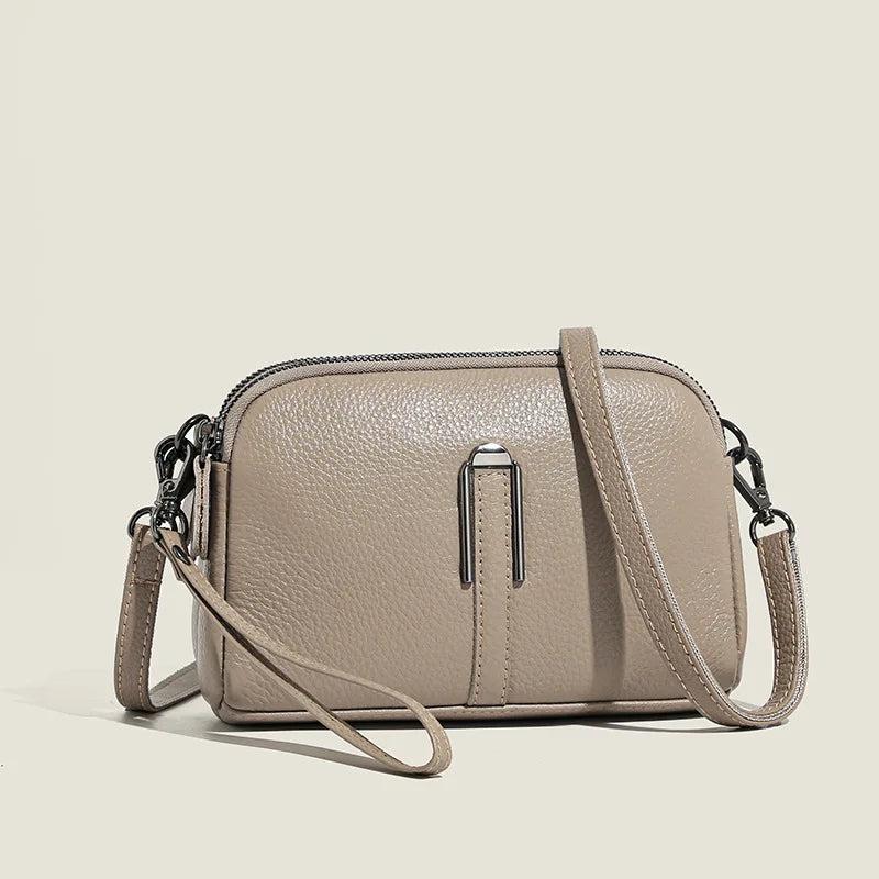 Cowhide Handbag Women's Bag Classic Mobile Bag Leather Wallet