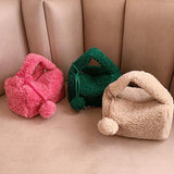 Winter Plush Crossbody Shoulder Bag Handbag for Women