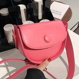 Women Pink Messenger Bags Shoulder Bags Green Orange PU Leather Crossbody Bags