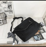 Waterproof Nylon Shoulder Bag for Women Men Student Crossbody Messenger Bag