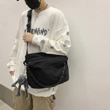 Waterproof Nylon Shoulder Bag for Women Men Student Crossbody Messenger Bag