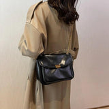 Retro Flap Shoulder Bag PU Leather Armpit Handbag Ladies Handbag Totes Bolsa
