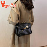 Vintage PU Leather Shoulder Bag Chains Handbag Tote