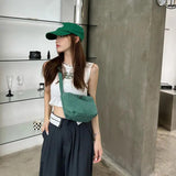 Vintage Canvas Shoulder Bag for Women