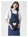 Retro Street Luminous Printing Butterfly Shoulder Messenger Bag