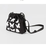 Retro Street Luminous Printing Butterfly Shoulder Messenger Bag