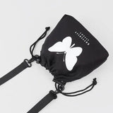 Retro Street Luminous Printing Butterfly Shoulder Messenger Bag