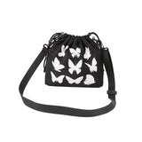 Retro Street Luminous Printing Butterfly Shoulder Messenger Bag