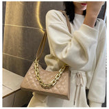 Women's PU Leather Crossbody Shoulder Bag Solid High Square Handbag