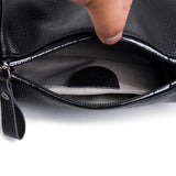 Vintage Leather Shoulder Bag Wide Belt Handbag Womens Messenger Bag