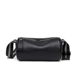 Vintage Leather Shoulder Bag Wide Belt Handbag Womens Messenger Bag