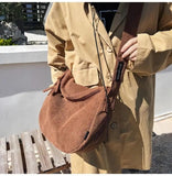 CGCBAG Women Canvas Messenger Shoulder Bag Casual Large Capacity