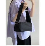 Women Shoulder Bag Nylon Crossbody Messenger Handbags Set Wallet Red