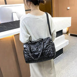 Space Cotton Crossbody Bag Waterproof Nylon Handbag Winter Totes