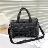 Space Cotton Crossbody Bag Waterproof Nylon Handbag Winter Totes