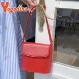 Red Shoulder Bag Retro Bucket Messenger Crossbody Tote Handbag