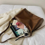 Women Pu Leather Shoulder Bags Large Capacity Messenger Bag
