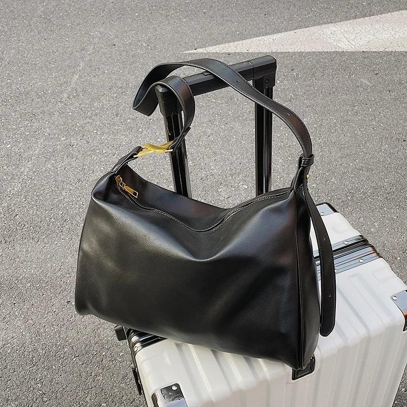 Women Pu Leather Shoulder Bags Large Capacity Messenger Bag
