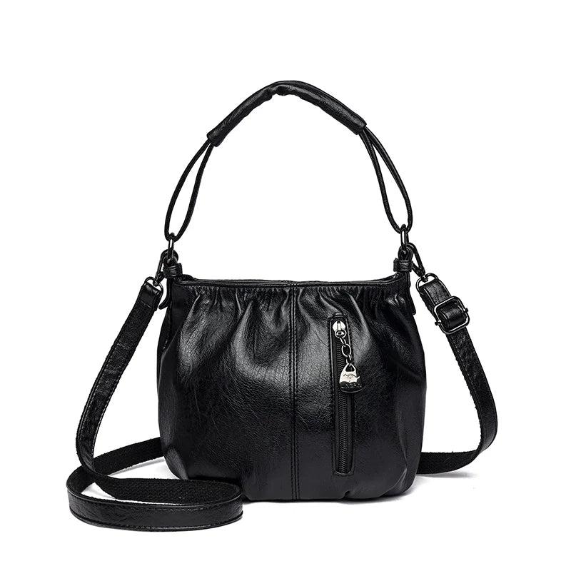 Women Leather Handbag Messenger Bag Ladies Leather Shoulder Bags