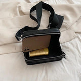 Box Bags Women High PU Leather Shoulder Crossbody Bag Handbags