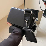 Box Bags Women High PU Leather Shoulder Crossbody Bag Handbags