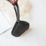 Diamond Drop Shape Satin Party Women Handbag Clutch Bag Female Bag Purse