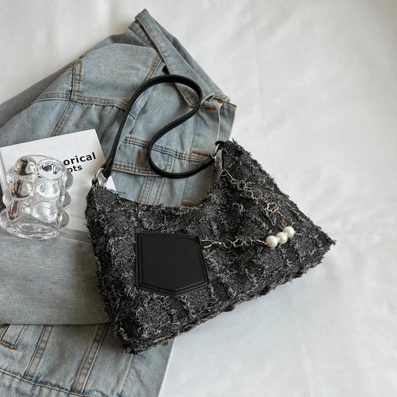 Soft Fabric Small Shoulder Crossbody Bags for Women