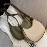 Vintage Underarm Shoulder Bags For Women Handbags Half Moon