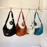Corduroy Large Crossbody Bags for Women Casual Style Shopper Shopping Bag
