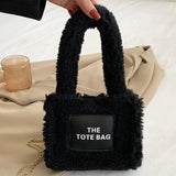 Classic Mini Tote Bag Faux Fur Shoulder Bag