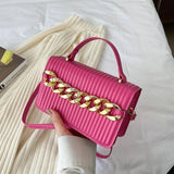 Women Pink Purses And Handbags Orange Leather Handbag Small Shoulder Bag
