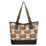 Women's Lattice Tote Bag Large Capacity European and American Shoulder Bags