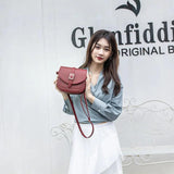 Women's Saddle Bag Solid Messenger Shoulder Handbag