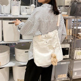 Canvas Crossbody Shoulder Bags Large Tote Casual Ladies Handbag