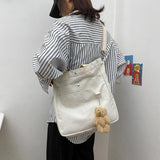 Canvas Crossbody Shoulder Bags Large Tote Casual Ladies Handbag