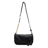 Vintage Leather Crossbody Bag Wide Belt Handbag