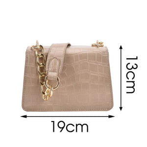 Crocodile Pattern Crossbody Bag For Women Messenger Shoulder Bag Female