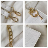 Crocodile Pattern Crossbody Bag For Women Messenger Shoulder Bag Female